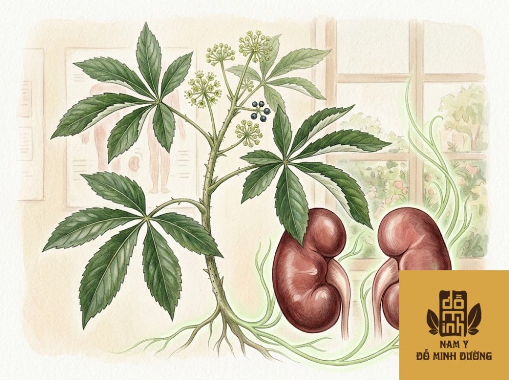 cây ngũ gia bì bảo vệ thận