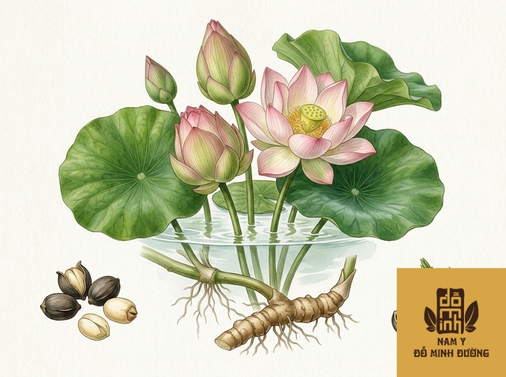 cây sen búp giúp thanh nhiệt thận