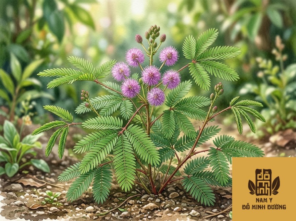 cây trinh nữ chữa đau cơ bắp