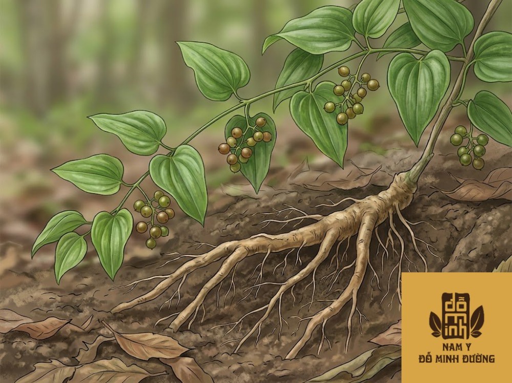 cây tỳ giải hỗ trợ chữa viêm cơ