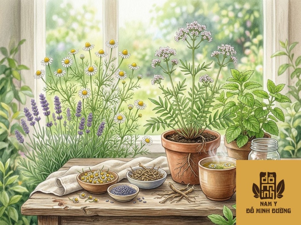 chè thảo dược giúp an thần