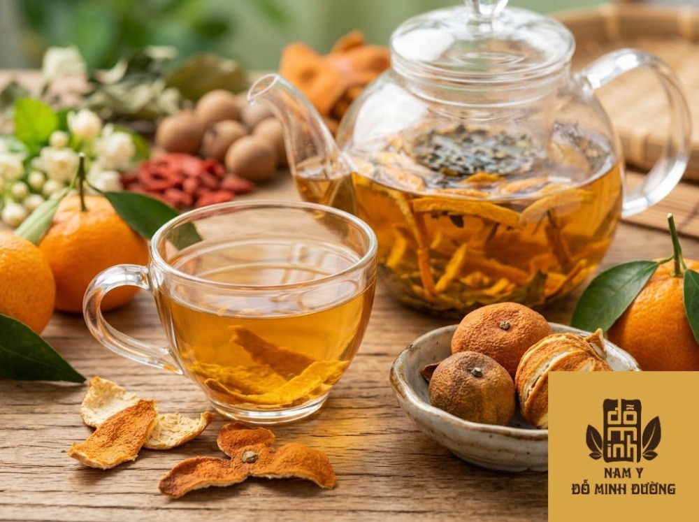 chè vỏ quýt giúp thư giãn