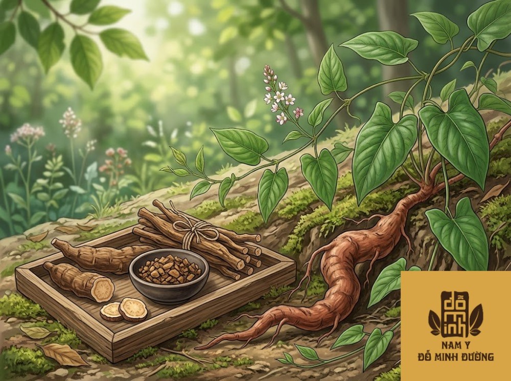 hà thủ ô đỏ trị ngứa da do huyết hư, cơ thể suy nhược