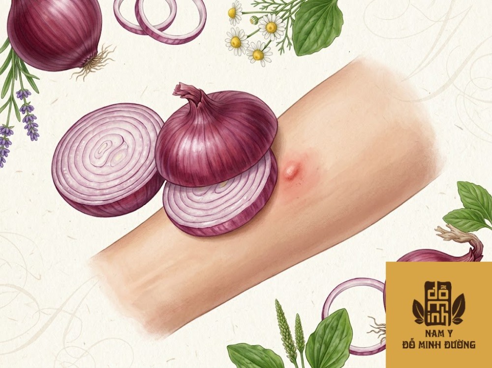 hành tây cắt lát chà xát trị vết cắn côn trùng có độc hành tây cắt lát chà xát trị vết cắn côn trùng có độc