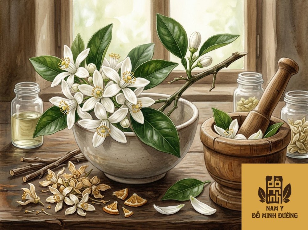 hoa bưởi hỗ trợ làm dịu cơn đau xương khớp