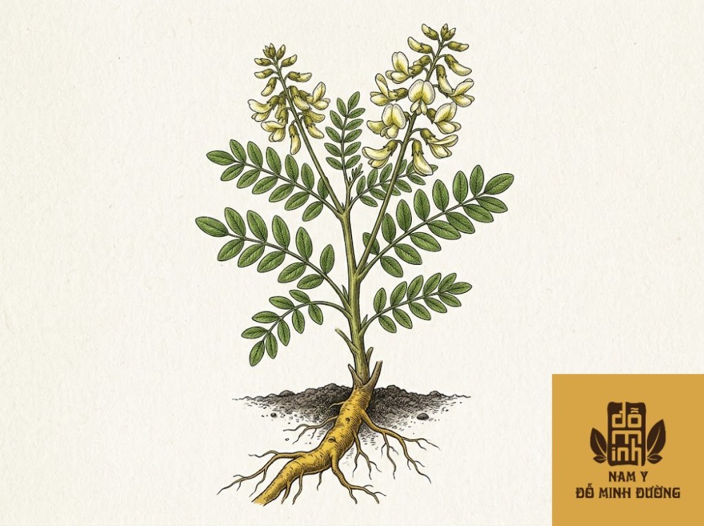 khổ sâm cho lá sắc uống trị chàm mãn tính