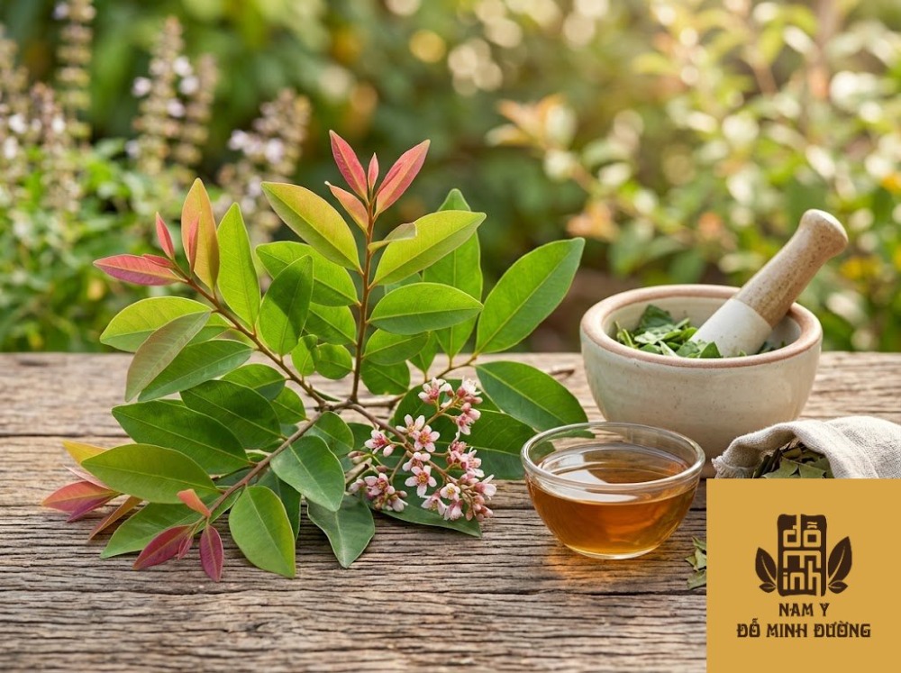 lá cây thành ngạnh (đỏ ngọn) trị tiêu viêm, giải độc