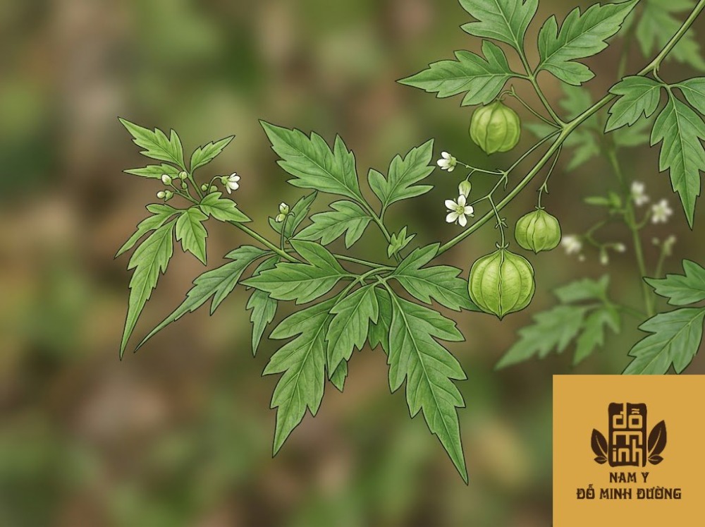 lá cây xoan leo (tầm phỏng) trị mẩn ngứa, mụn nước