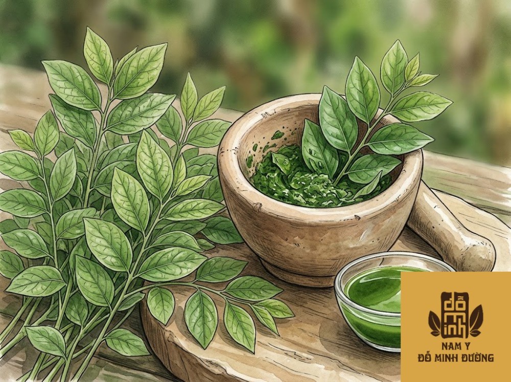 lá rau ngót giã nát lấy nước cốt bôi trị tưa lưỡi, mẩn đỏ lá rau ngót giã nát lấy nước cốt bôi trị tưa lưỡi, mẩn đỏ