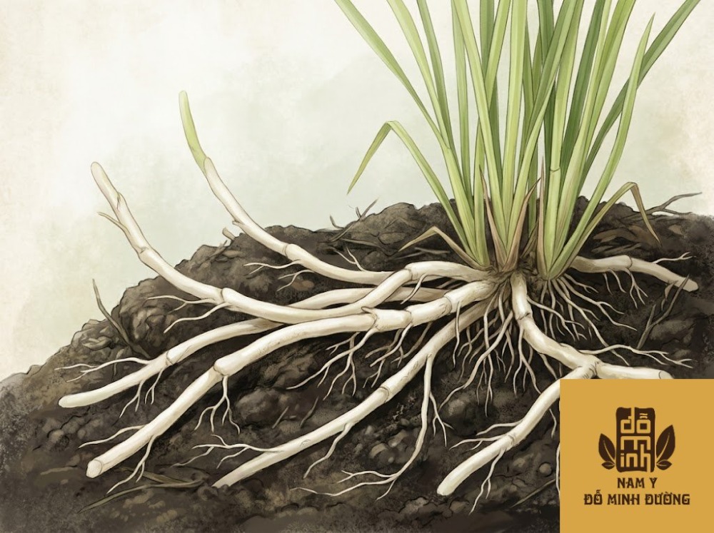 rễ cây cỏ tranh (mao căn) giúp mát máu, trị phát ban