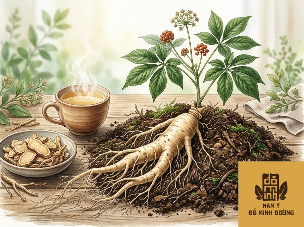 rễ cây nhân sâm giúp thư giãn