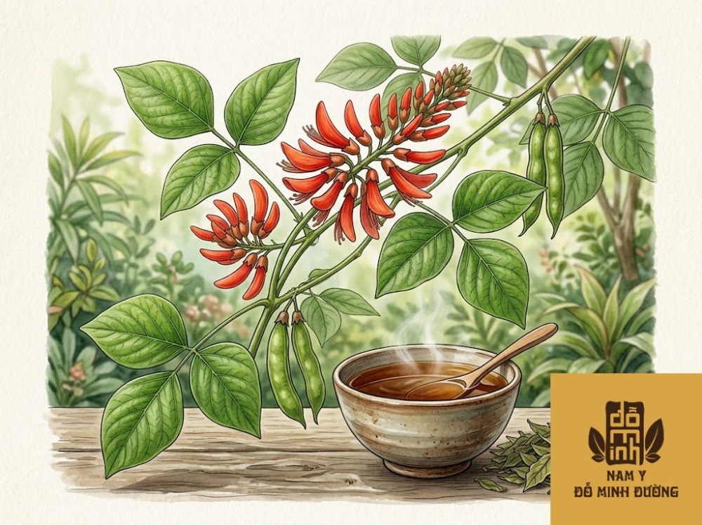 trà lá vông nem giúp an thần