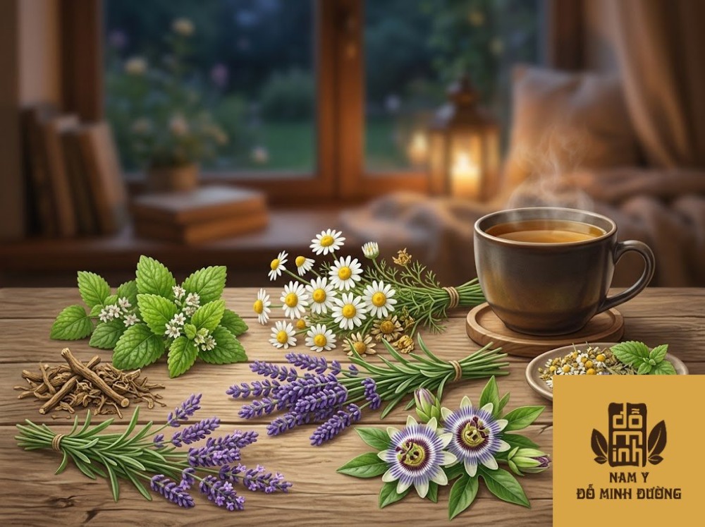 trà thảo dược cải thiện giấc ngủ
