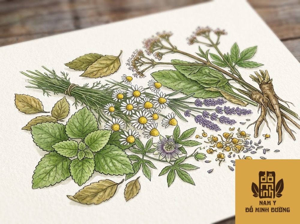 trà thảo mộc giúp an thần