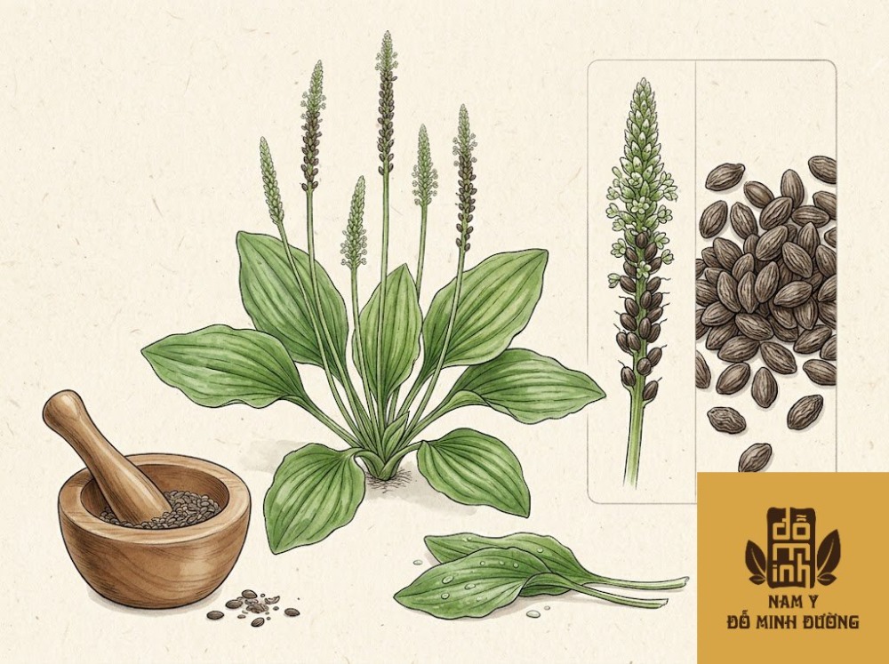 xa tiền tử (hạt mã đề) lợi thấp, trị mụn nước ngoài da xa tiền tử (hạt mã đề) lợi thấp, trị mụn nước ngoài da