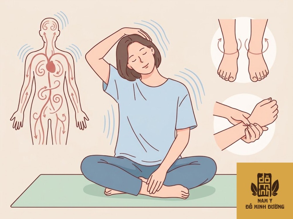 bài tập nhẹ giúp lưu thông khí huyết, giảm đau mùa nóng bài tập nhẹ giúp lưu thông khí huyết, giảm đau mùa nóng