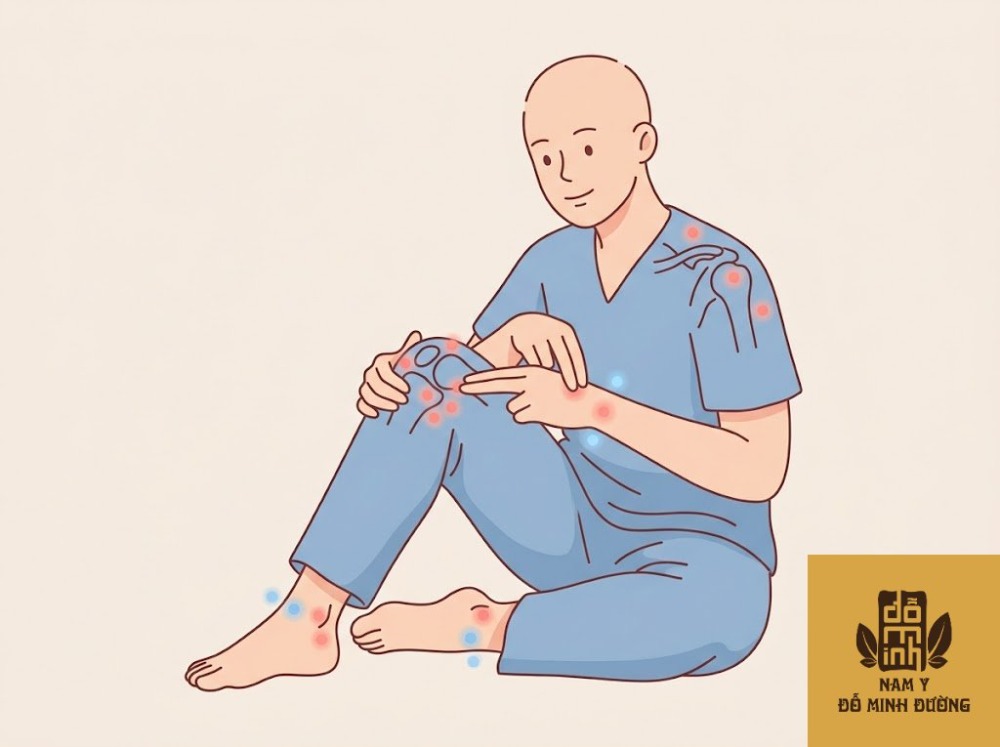 các huyệt vị giúp giảm đau khớp tại nhà