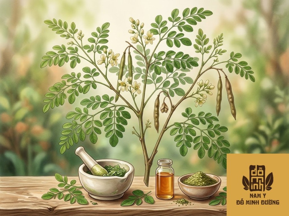 cây chùm ngây giúp làm dịu cơn đau cơ