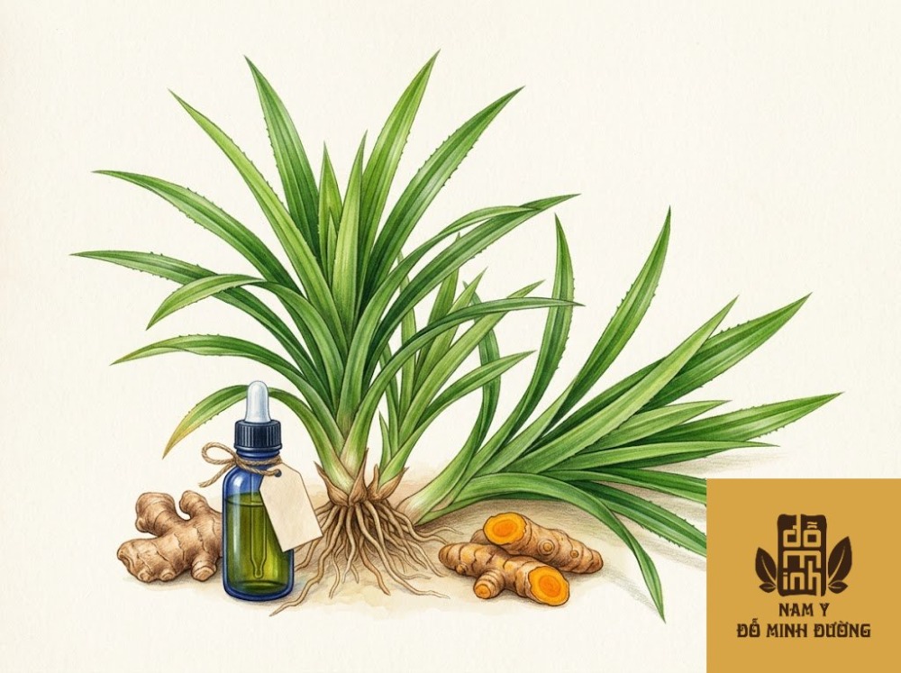 cây lá dứa giúp giảm viêm cơ