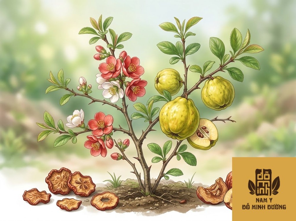 cây mộc qua hỗ trợ chữa đau xương khớp