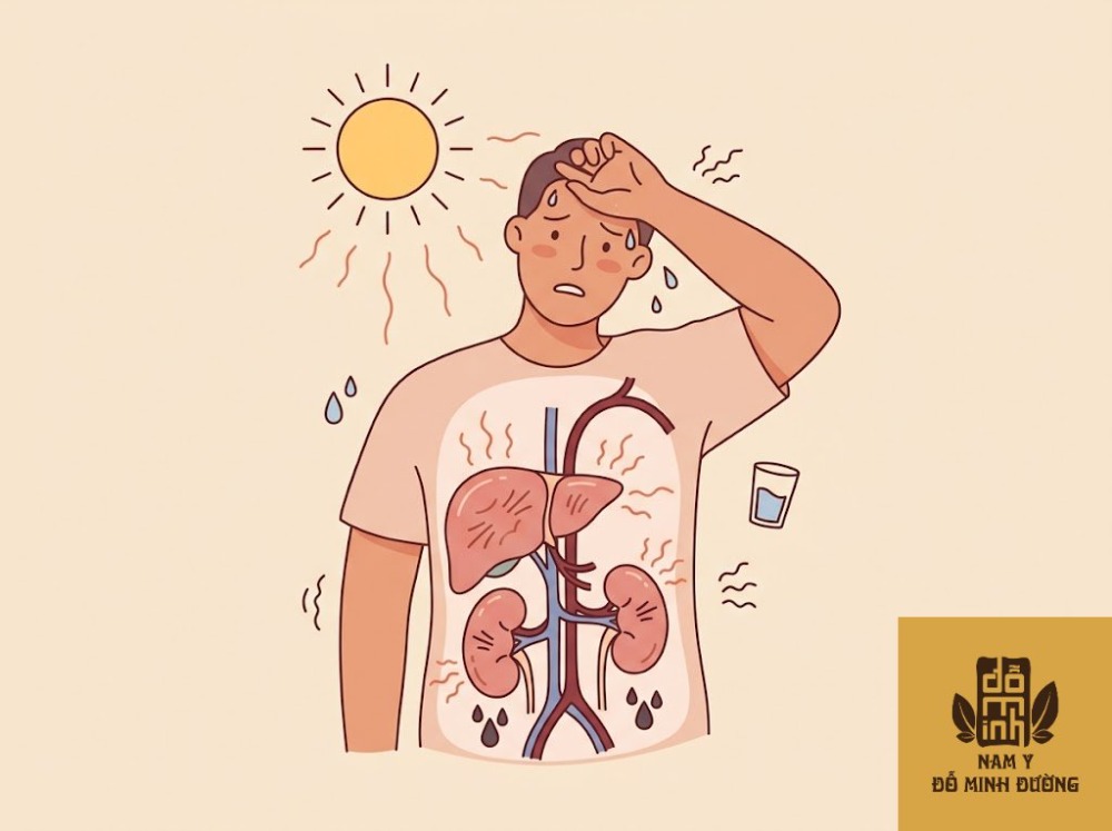 dấu hiệu gan – thận quá tải khi trời nóng