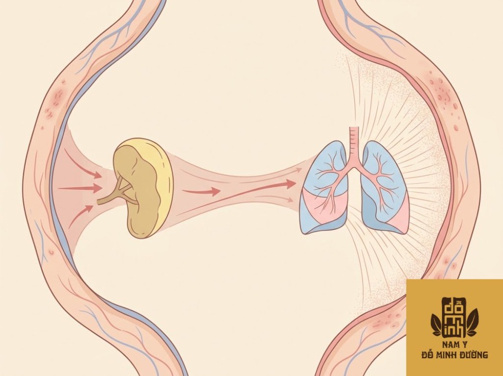 vai trò của tỳ và phế trong bệnh da liễu